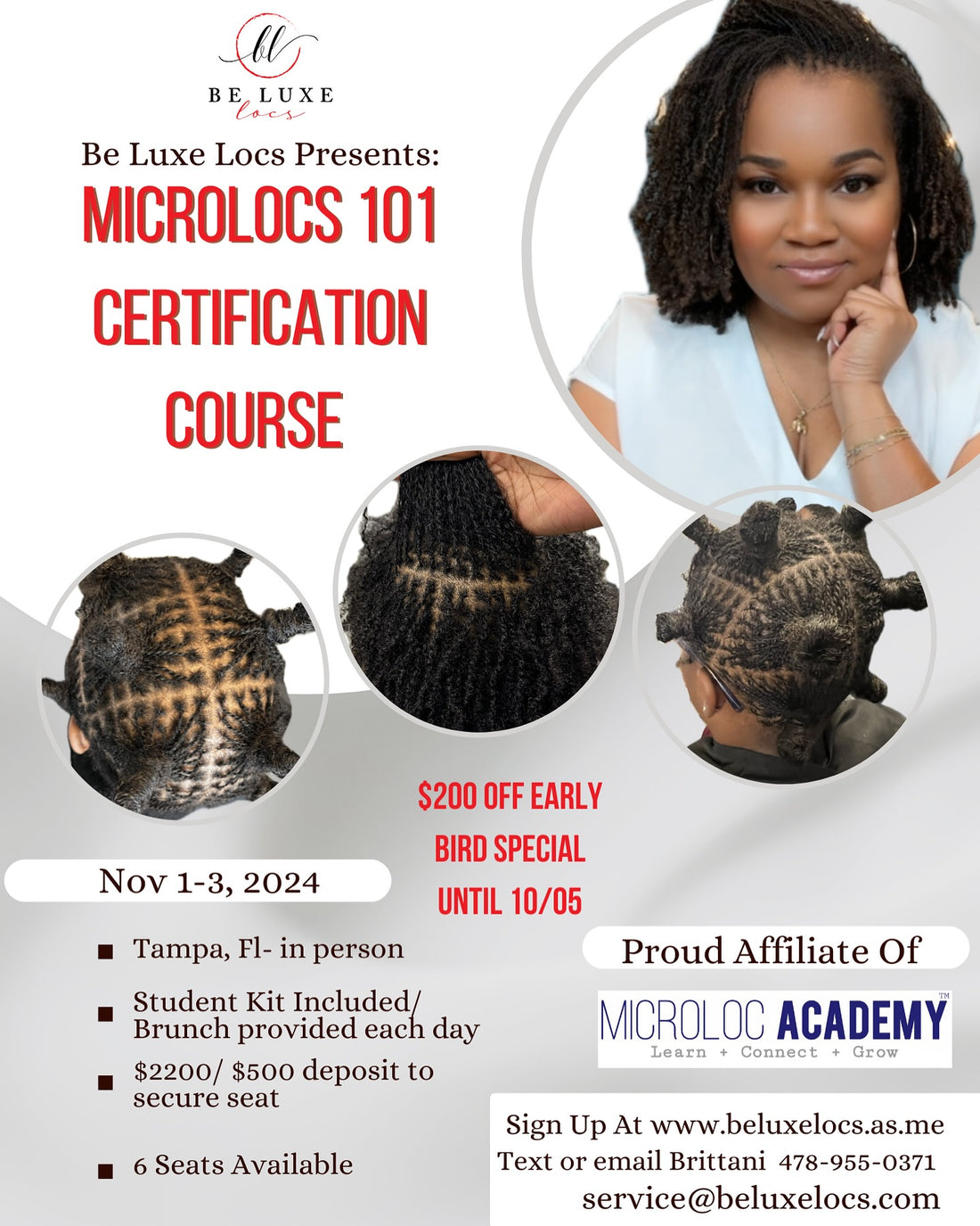 Be Luxe Locs- Tampa FL, Microlocs Certification Course